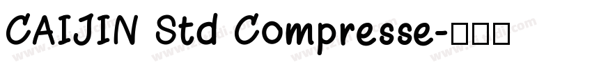 CAIJIN Std Compresse字体转换